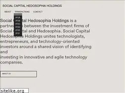 Sites similar to socialcapitalhedosophiaholdings.com
