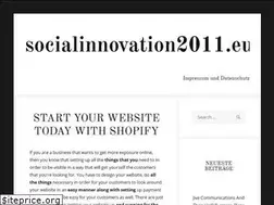 Sites similar to socialinnovation2011.eu