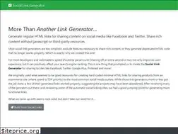 Sites similar to sociallinkgenerator.com