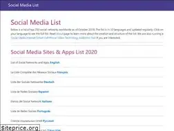 Sites similar to socialmedialist.org