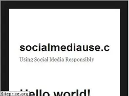 Sites similar to socialmediause.com