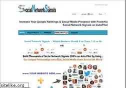 Sites similar to socialnetworksignals.com