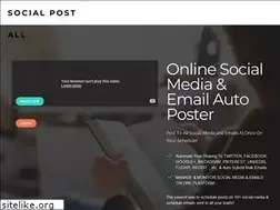 Sites similar to socialpostall.com