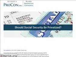 Sites similar to socialsecurity.procon.org