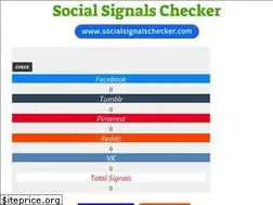 Sites similar to socialsignalschecker.com