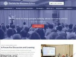 Sites similar to societyforbusinessethics.org