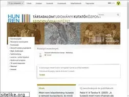 Sites similar to socio.mta.hu