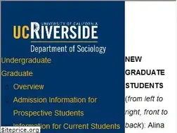 Sites similar to sociology.ucr.edu