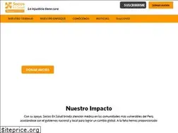 Sites similar to sociosensalud.org.pe