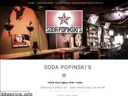 Sites similar to sodapopinskisf.com
