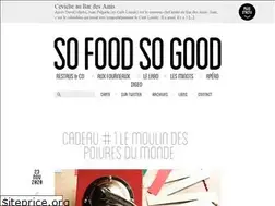 Sites similar to sofoodsogood.com