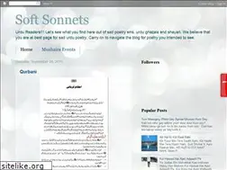Sites similar to softsonnets.blogspot.com