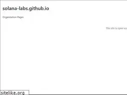 Sites similar to solana-labs.github.io