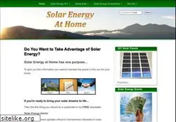 Sites similar to solar-energy-at-home.com