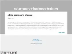 Sites similar to solar-energy-busines-training.blogspot.com