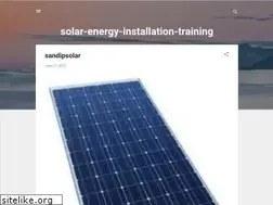 Sites similar to solar-energy-installation-training.blogspot.com