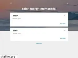 Sites similar to solar-energy-international.blogspot.com