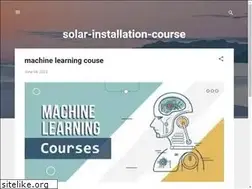 Sites similar to solar-installation-courses.blogspot.com