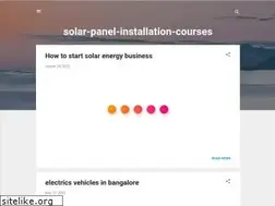 Sites similar to solar-panel-installation-courses.blogspot.com