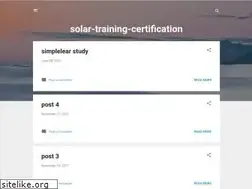 Sites similar to solar-training-certification.blogspot.com