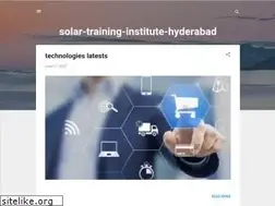 Sites similar to solar-training-institute-hyderabad.blogspot.com