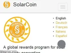 Sites similar to solarcoin.org