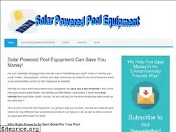 Sites similar to solarpoweredpoolequipment.com