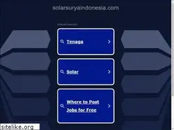 Sites similar to solarsuryaindonesia.com