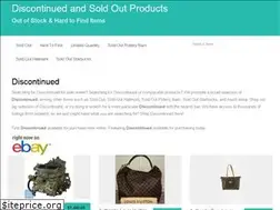 Sites similar to soldoutanddiscontinuedsproducts.com