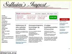 Sites similar to solheimsimport.no