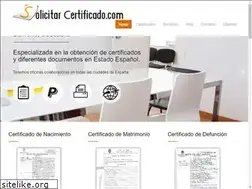 Sites similar to solicitarcertificado.com