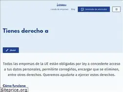 Sites similar to solicituddedatos.es