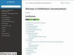 Sites similar to solidpython.readthedocs.io