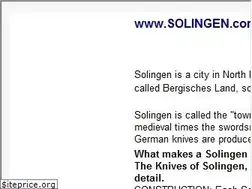 Sites similar to solingen.com