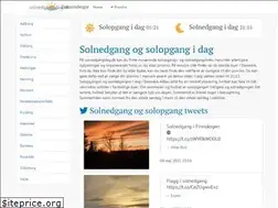 Sites similar to solnedgangidag.dk