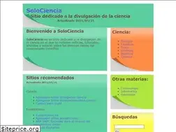 Sites similar to solociencia.es