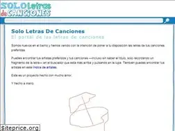 Sites similar to sololetrasdecanciones.com