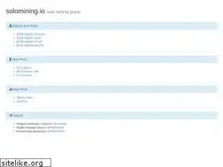 Sites similar to solomining.io