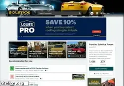 Sites similar to solsticeforum.com
