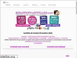 Sites similar to solution-lentilles.com
