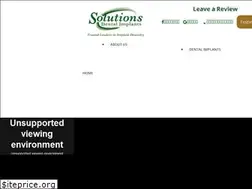 Sites similar to solutionsdentalimplants.com