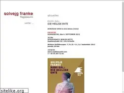 Sites similar to solvejgfranke.de