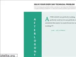 Sites similar to solvetechnicalproblem.blogspot.com