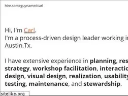 Sites similar to someguynamedcarl.com