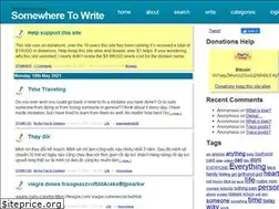 Sites similar to somewheretowrite.com