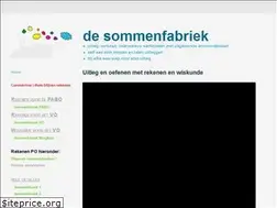 Sites similar to sommenfabriek.nl
