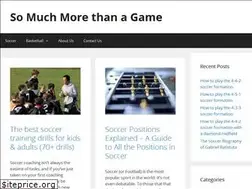 Sites similar to somuchmorethanagame.com