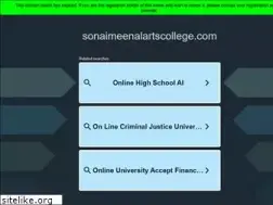 Sites similar to sonaimeenalartscollege.com