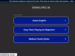 Sites similar to songlyric.in