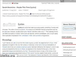 Sites similar to songlyricsmusic.com